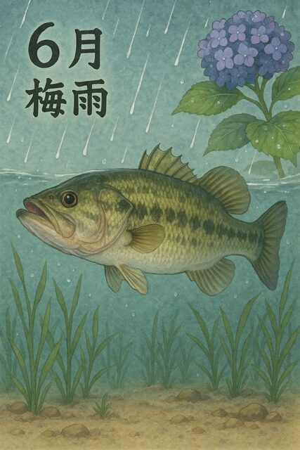 6月のバスのイラスト